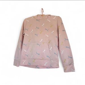 Puma Light Pink Hoodie with Logo